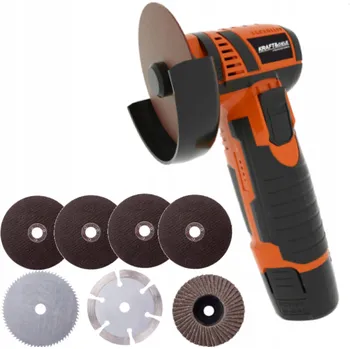 úhlová bruska ÚHLOVÁ BRUSKA AKUMULÁTOROVÁ BEZKARTÁČOVÁ MINI BRUSKA 7x KOTOUČ 2x AKU