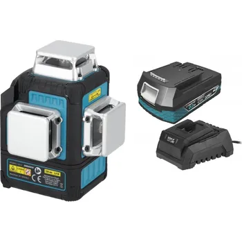 Měřící laser DEDRA Multilaser 3D SADA AKUMULÁTOR 2AH SAS+ALL DED6910 zelený laser