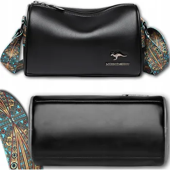 Kabelka Taška kabelka přes rameno EdiBazzar eko kůže černá