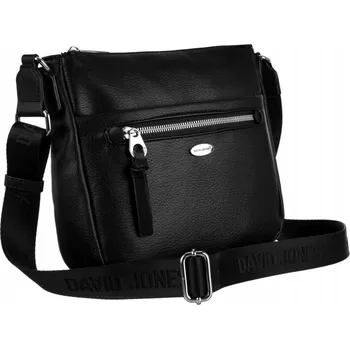 Kabelka David Jones kabelka přes rameno eko kůže černá