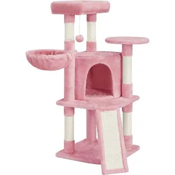 Malé škrabadlo pro kočky 593206, 106 cm, růžový - A YAHEETECH