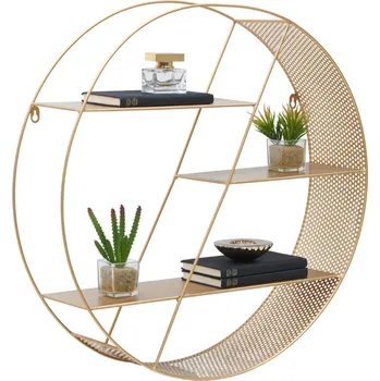 police Nástěnná police Fuz 60 cm zlatá - Black Red White - BRW 60x60 cm