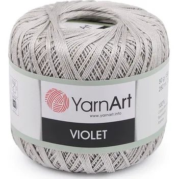 Galanterie Bavlněná příze háčkovací Violet 50 g