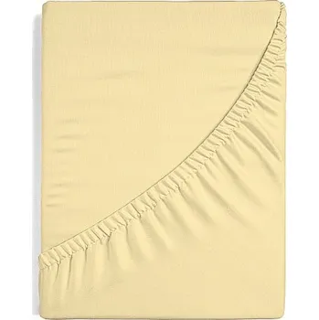Prostěradlo Matějovský Světle žluté JERSEY PREMIUM Jersey PREMIUM 90-100 x 200-220/30