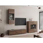 Obývací stěna Bralani VII, Barva: ořech warmia, Osvětlení: bez osvětlení MIRJAN 5903211478796