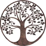 Strom kovový, dekorace na zeď. Barva měď antik.