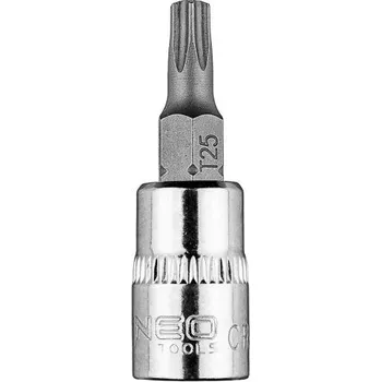 Torx koncovka TX25 na nástavci 1/4, krátká, 37 mm NEO Tools