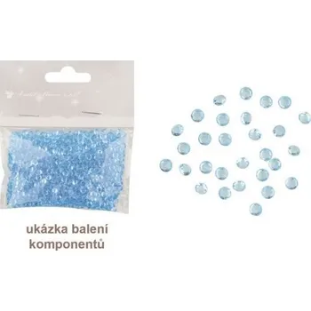 Kamínky dekorační modré 3mm 20g
