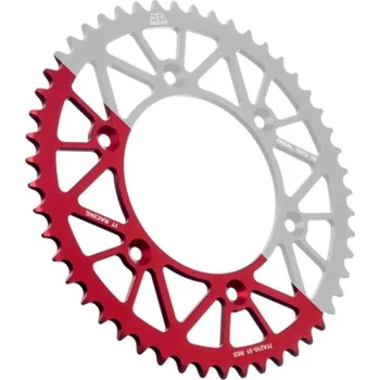Řetězová sada pro motocykl Hliníková řetězová rozeta JT JTA 210-40RED 40 zubů, 520 červená