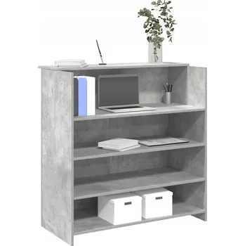 Obdélníkový psací stůl VidaXL 100 x 50 x 103,5 cm, odstíny šedé