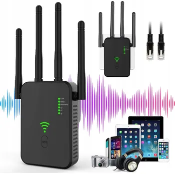 IP kamera Zesilovač signálu Wi-Fi Wzmacniacz WLAN 300 Mb/s