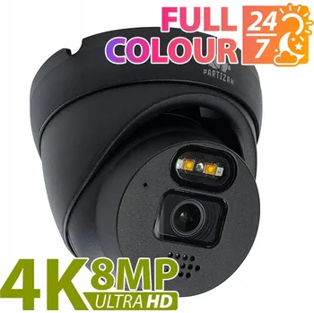 Bezpečnostní kamera Černá IP síťová kamera PARTIZAN 4K 8Mpx IPD-5SP-IR 4K FADA SH Black