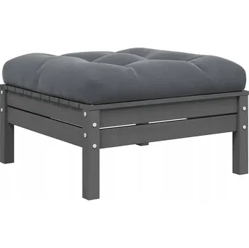 Zahradní sestava Zahradní židle VidaXL dřevěná šedá