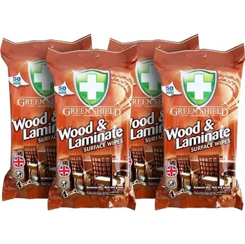 Papírový kapesník GREEN SHIELD na dřevo a lamináty 4× 50 ks