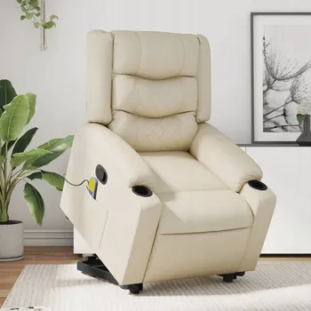 Křeslo Rozkládací křeslo VidaXL bílé