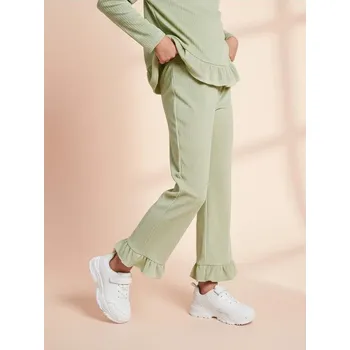 Dívčí kalhoty Sinsay - Kalhoty wide leg - mentolová - 306HF-65X - 306HF-65X-122