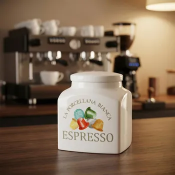 Stojan na kapsle LA PORCELLANA BIANCA Conserva 1,8 l - porcelánová nádoba na kávové kapsle