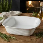 KUCHENPROFI Burgund 33 x 25 cm bílá - porcelánová zapékací miska