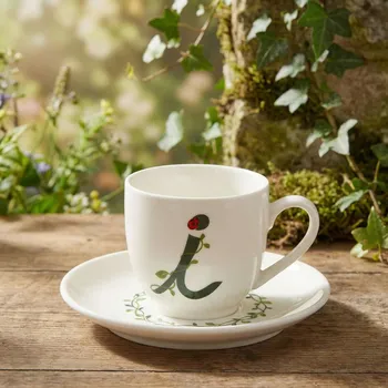 LA PORCELLANA BIANCA Solotua I 90 ml - porcelánový espresso šálek se podšálkem