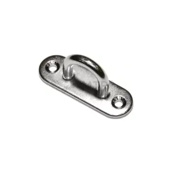 Uchycení záclony a závěsu Deska s okem úzká 5x15x45 mm, nerezová ocel A2 (AISI 304)