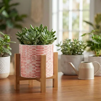 Obal na květináč MONDEX AVA 12,5 cm Květináč / strážce, keramika, stojan