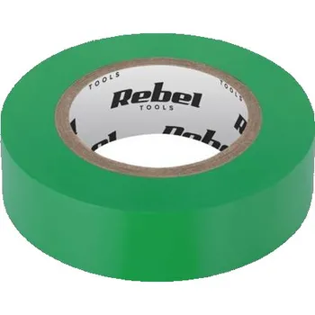 Izolační páska Páska izolační REBEL (0,13mm x 19mm x 18,30m) zelená