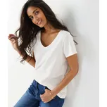 Tričko s výstřihem do V režná 54