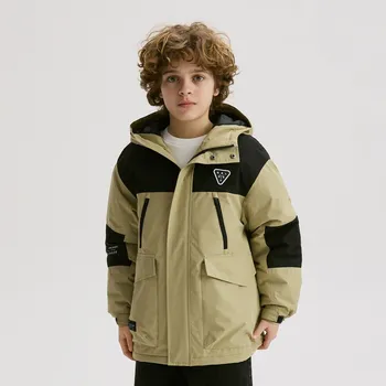 Chlapecká bunda Reserved - Lehká bunda s kapucí - světle olivová - 790HF-81X - 790HF-81X-146