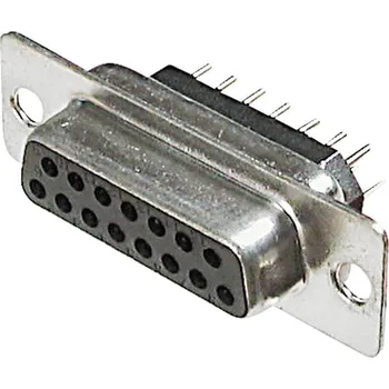 TRU COMPONENTS TC-A-DF 25 PPZ-203 1586461 D-SUB zásuvková lišta Pólů: 25 pájené 1 ks