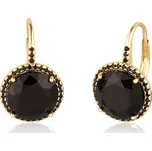 JVD Dámské pozlacené stříbrné klasické náušnice se zirkony ryz. 925/1000 SVLE0471SH2GB00