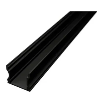 LED páska Nástěnný LED profil S2 černý bez difuzoru, Délka lišty Profil délka 1 metr bez difuzoru