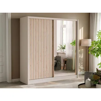 Šatní skříň Šatní skříň Guonti Lux 203, Barva: kašmír / kašmír + dub wotan MIRJAN 5903211475085