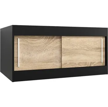 Šatní skříň Nástavec na šatní skříň 100cm -Černá / Sonoma