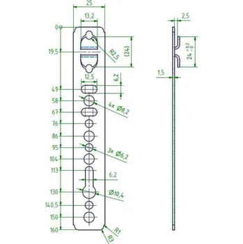 Příslušenství k oknu Kotevní plech 240 15