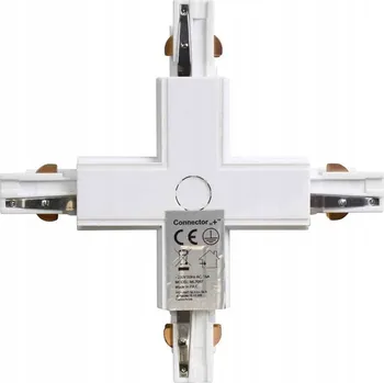 Bodové svítidlo Milagro Spojka pro lištový systém osvětlení, bílá, 3-okruhová, typ: + TRACK LIGHT 3 FÁZE