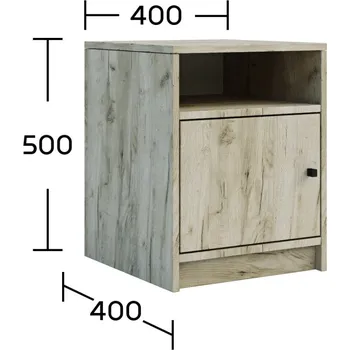 Noční stolek LUNA noční stolek, dub Kraft