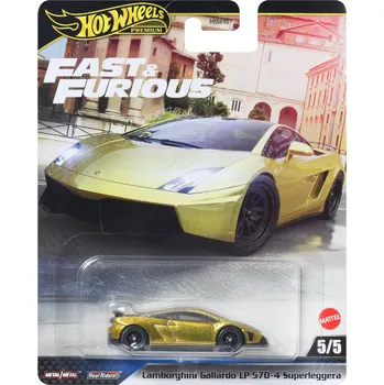 Hot Wheels Premium Fast & Furious Lamborghini Gallardo LP 570-4 Superleggera 1:64 zlaté
