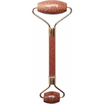 Masáž Avanturín sluneční masážní váleček barva zlata délka cca 14,5 cm