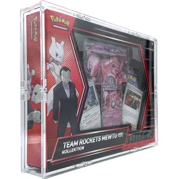 Karetní hra Akrylový box Pokémon Team Rockets Mewtwo ex collection (a boxy stejné velikosti)