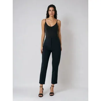 Oblečení a móda Sinsay - Cigaretové kalhoty slim fit s vysokým pasem - černá - 876GZ-99X - 876GZ-99X-S