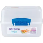 Sistema TO GO Krabička na svačinu s 2 oddíly 1,4 l, modrá