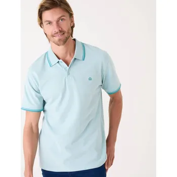 Pánské oblečení Polo tričko z piké s krátkými rukávy tyrkysová 87/96
