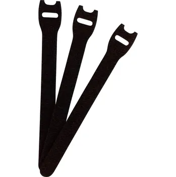 Zip FASTECH® E1-1-330-B100 kabelový manažer na suchý zip ke spojování háčková a flaušová část (d x š) 150 mm x 13 mm černá 1 ks