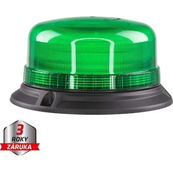 Autodíl LED maják, 12 - 24V, 36xLED zelený, pevná montáž, ECE R10, wl812FIXgreen