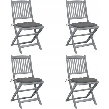 Zahradní židle Zakito dřevěná šedá