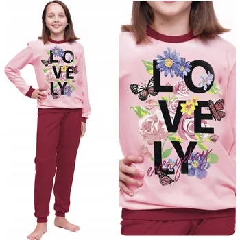 Dívčí pyžamo Dívčí pyžamo S POTISKEM 100% BAVLNA 146