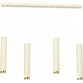 Závěsné svítidlo trubky trubicové 4x GU10 rampouch béžová zlatá Bevel Lišta