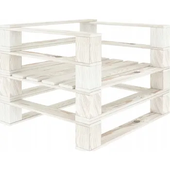 Zahradní nábytek z masivu VidaXL, bílý, 1 díl