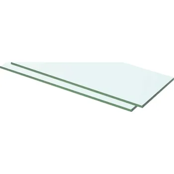 police Police, 2 ks, police z čirého skla, 50 x 15