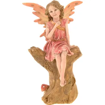 Vánoční ozdoba Autronic Víla luční, vyrobena z polyresinu. Interiérová dekorace AND202